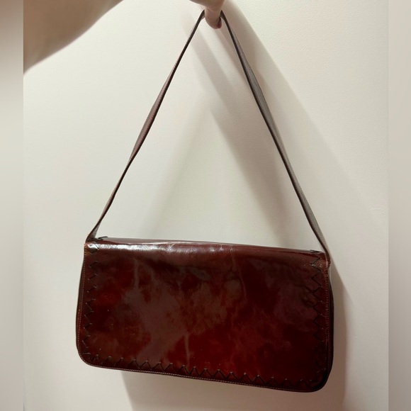 BCBG Max Azria Vintage Leather Shoulder Bag - Picture 1 of 8